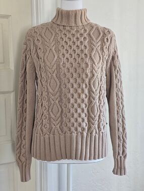 Tommy Hilfiger Cable-Knit Turtleneck Sweater